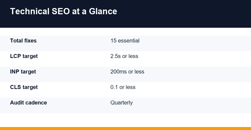 technical seo — infographie